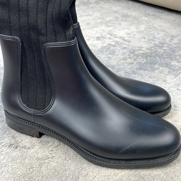 Givenchy Storm Rubber Rib Knit Thigh High Sock Boots Stars Stripe Sz 39 - Picture 10 of 16